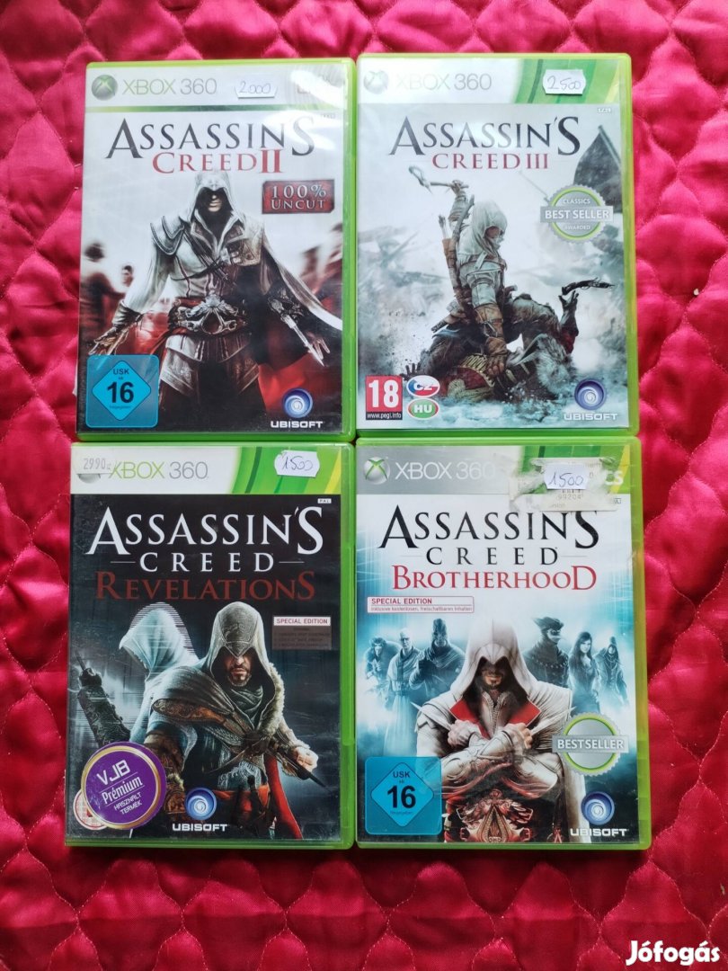 Assassins Creed Xbox 360 játékok egyben 