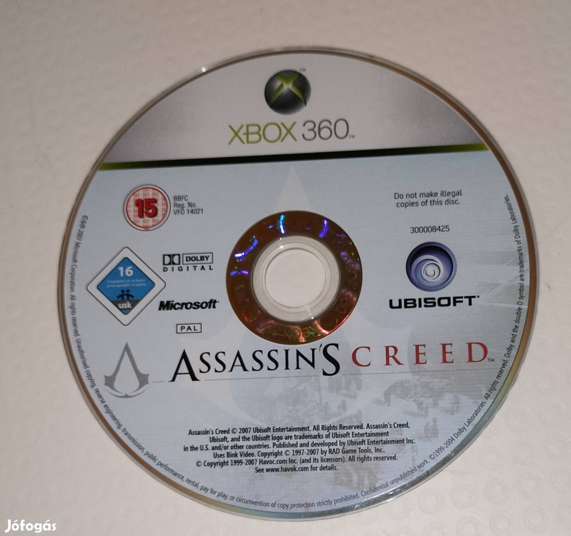 Assassins Creed és Assassins Creed revolutions egyben 1999 ft Xbox 360