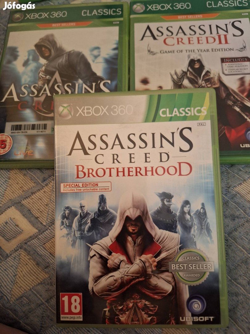 Assassins xbox 3 db-os játékcsomag