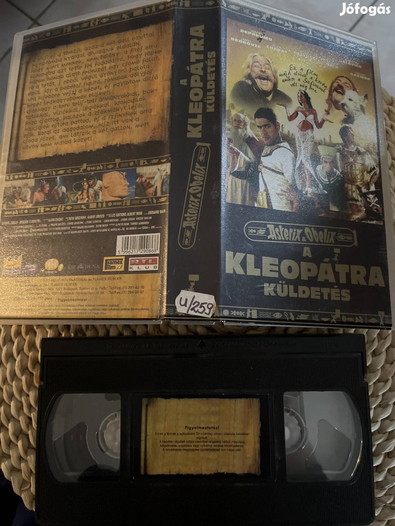 Asterix a kleopátra küldetés vhs