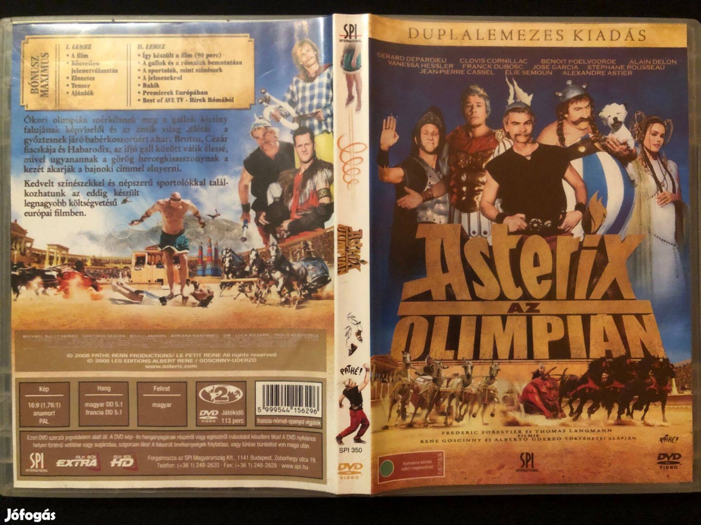 Asterix az olimpián + ritka ajándék filmkockával DVD (Gérard Depardieu