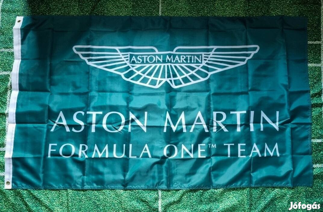 Aston martin forma 1 Alonso szurkolói zászló 