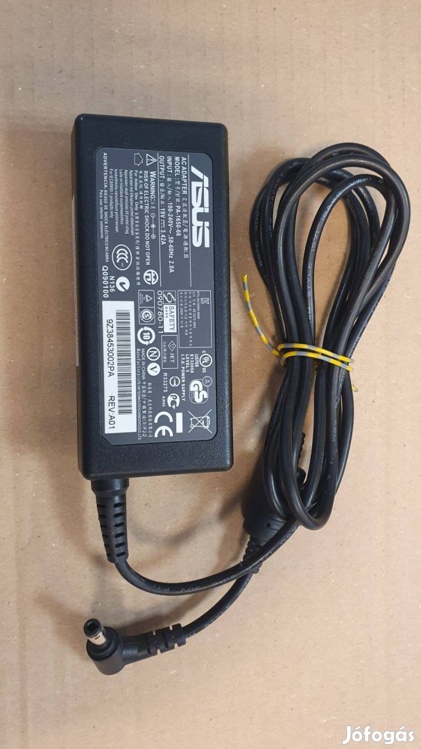 Asus 19V 3,42A Laptop notebook töltő adapter tápegység