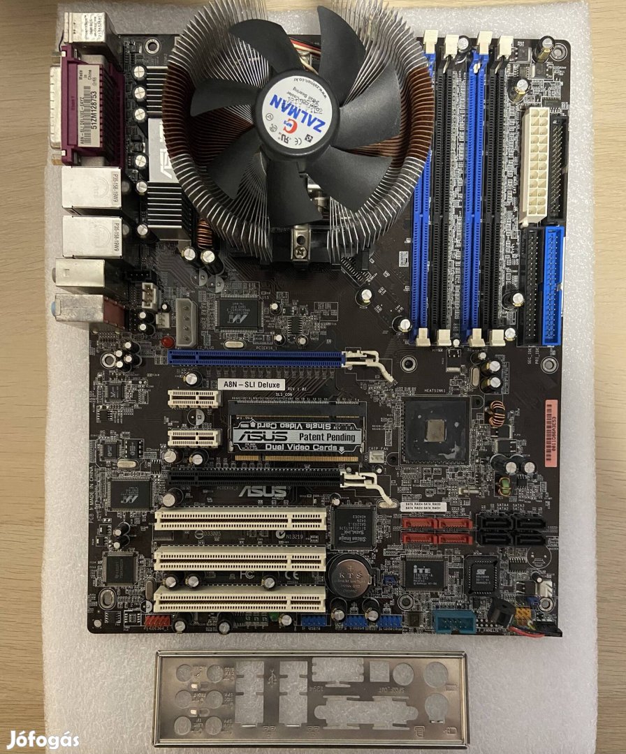 Asus A8N-SLI Deluxe - AMD Athlon 64 - Zalman processzor hűtő