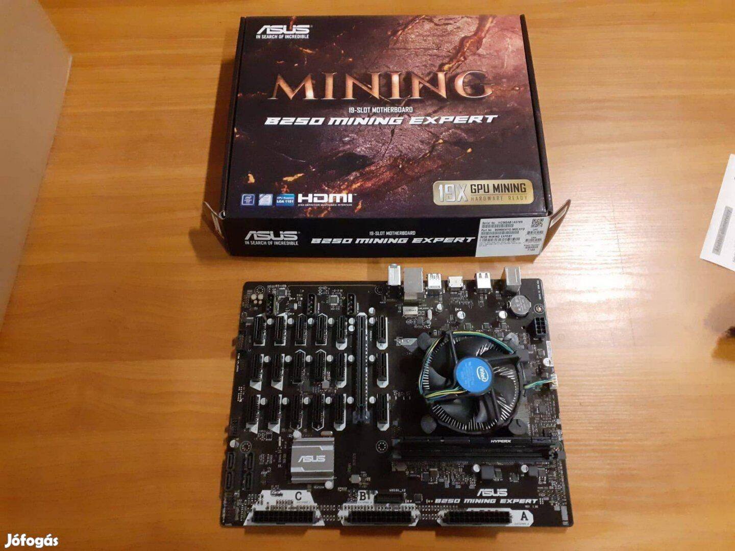 Asus B 250 mining expert félgép eladó