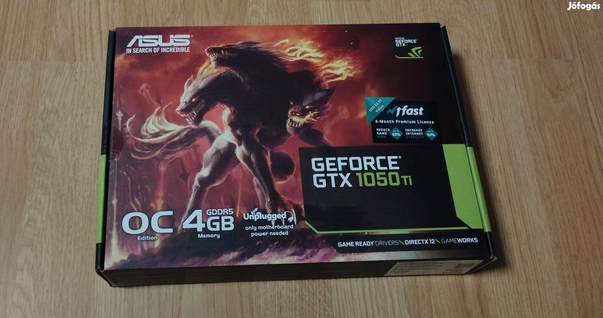 Asus Cerberus Geforce Gtx 1050 Ti 4GB gamer videókártya