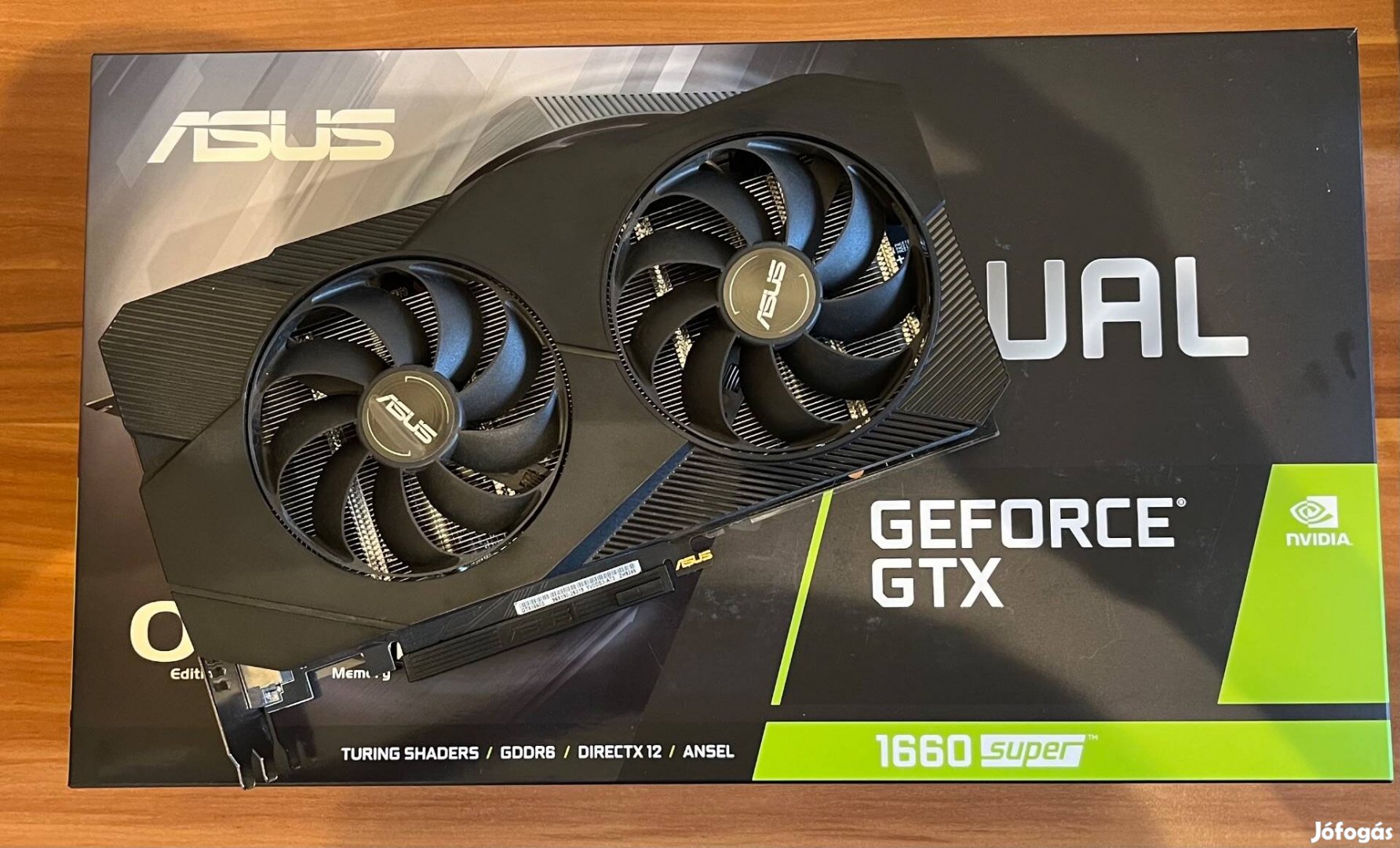 Asus DUAL Gtx 1660 Super 6GB OC - Dobozában, magyar kisker garanciával