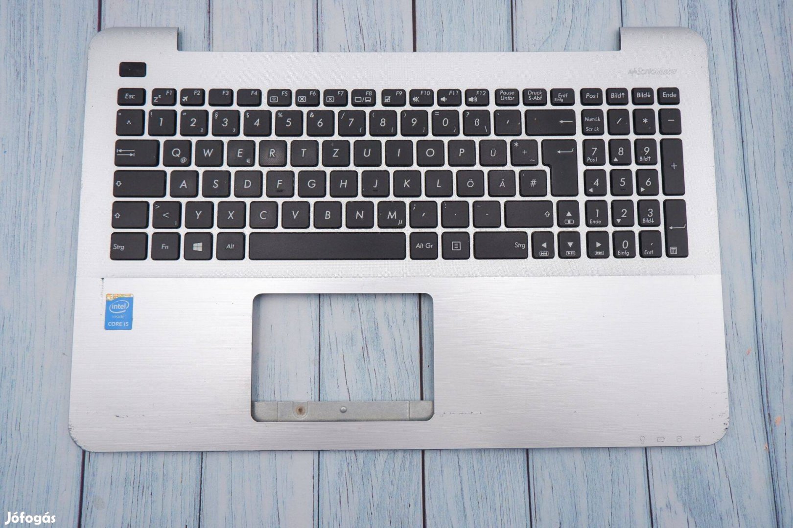 Asus F555LD laptop felső ház billentyűzet kis hibával