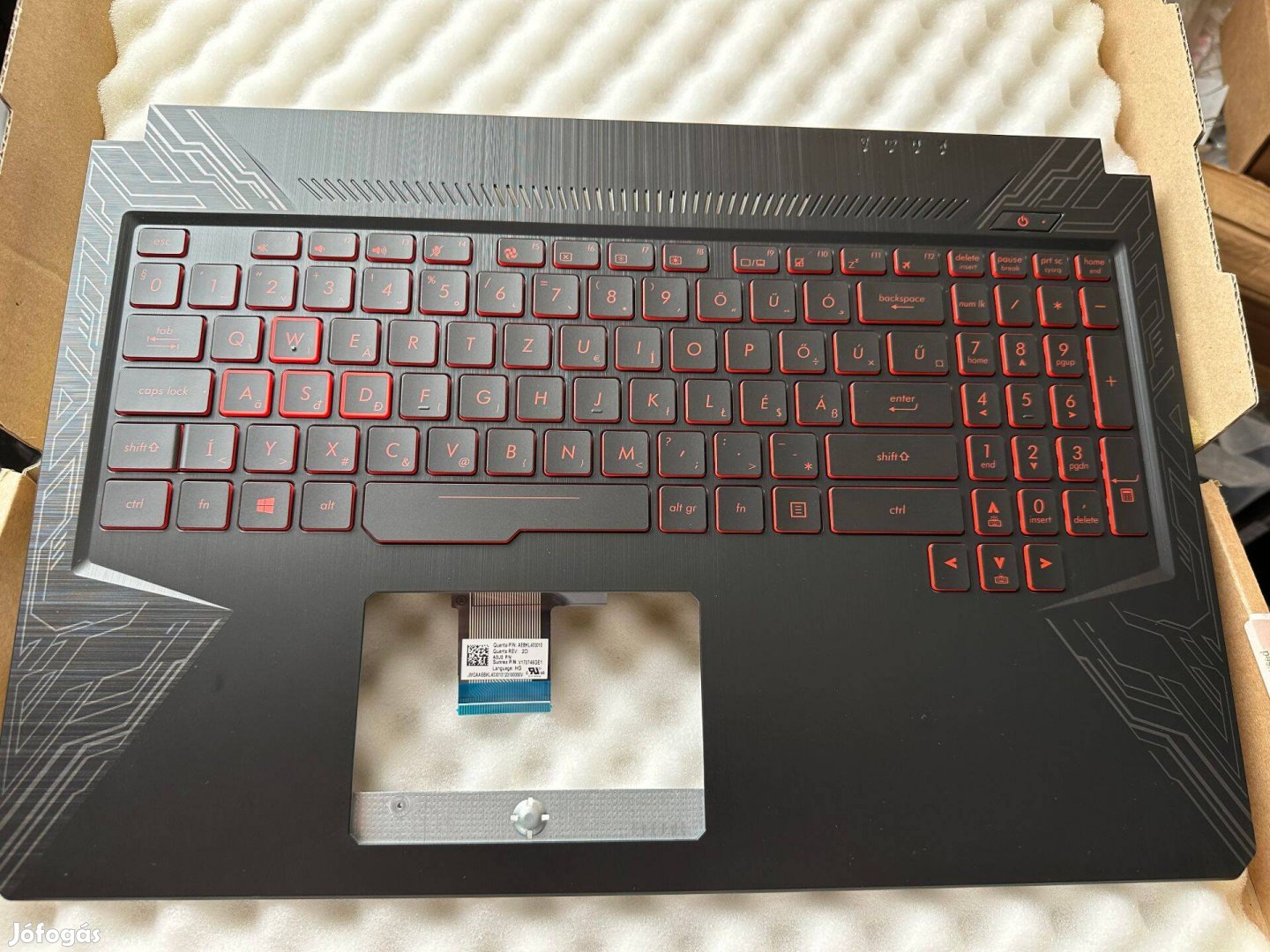 Asus FX504 FX504GD világítós magyar billentyűzet 90NR00J3-R31HU1