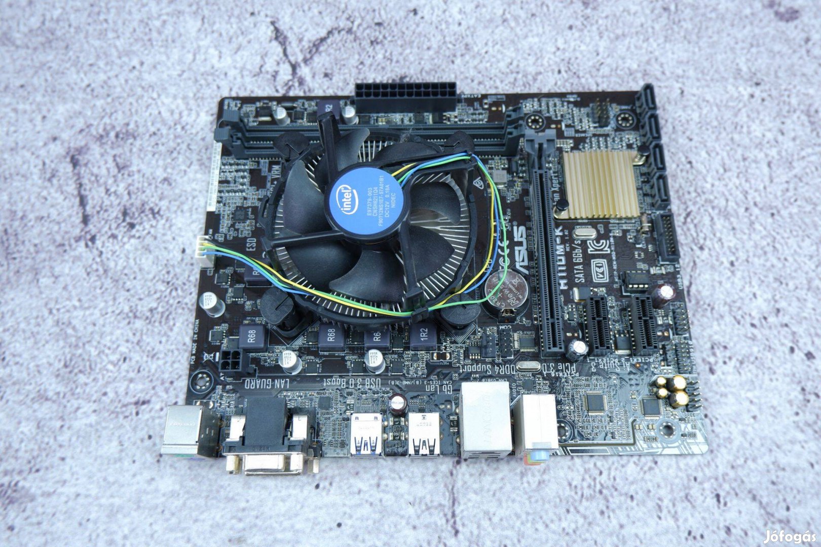 Asus H110M-K alaplap Intel i3 6100 proci 1151 DDR4