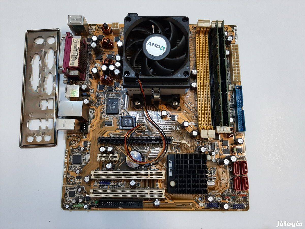 Asus M2N-MX alaplap + AMD Athlon processzor + 2GB RAM, Működik!