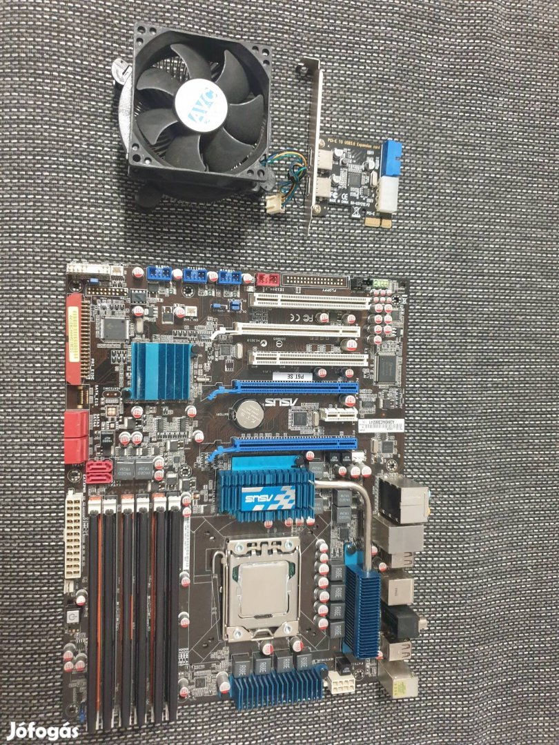 Asus P6T SE  alaplap 6 magos X5670 intel processzorral, memóriával