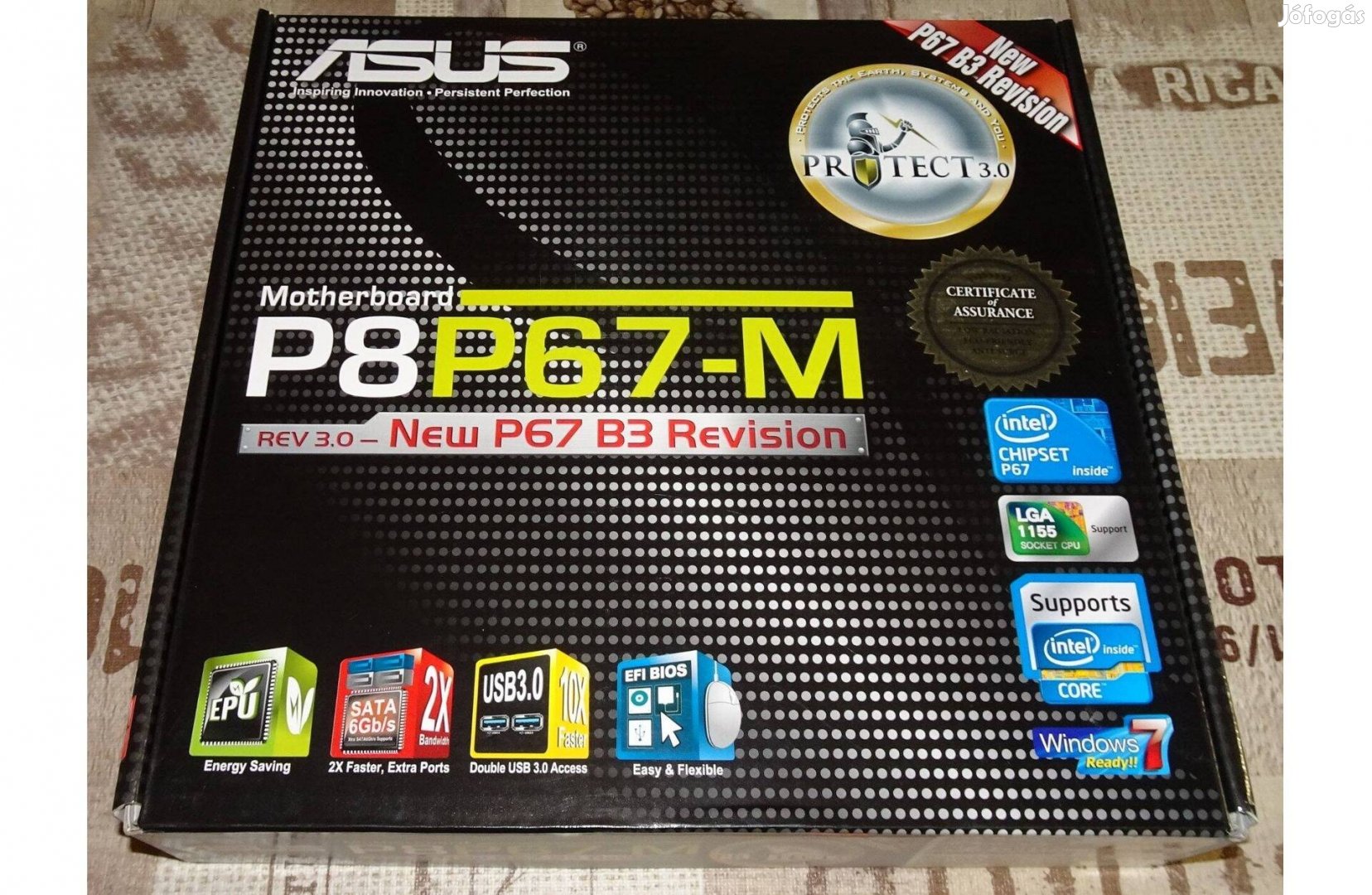 Asus P8P67, i5-2500, 8Gb DDR3, Ház, 500W táp