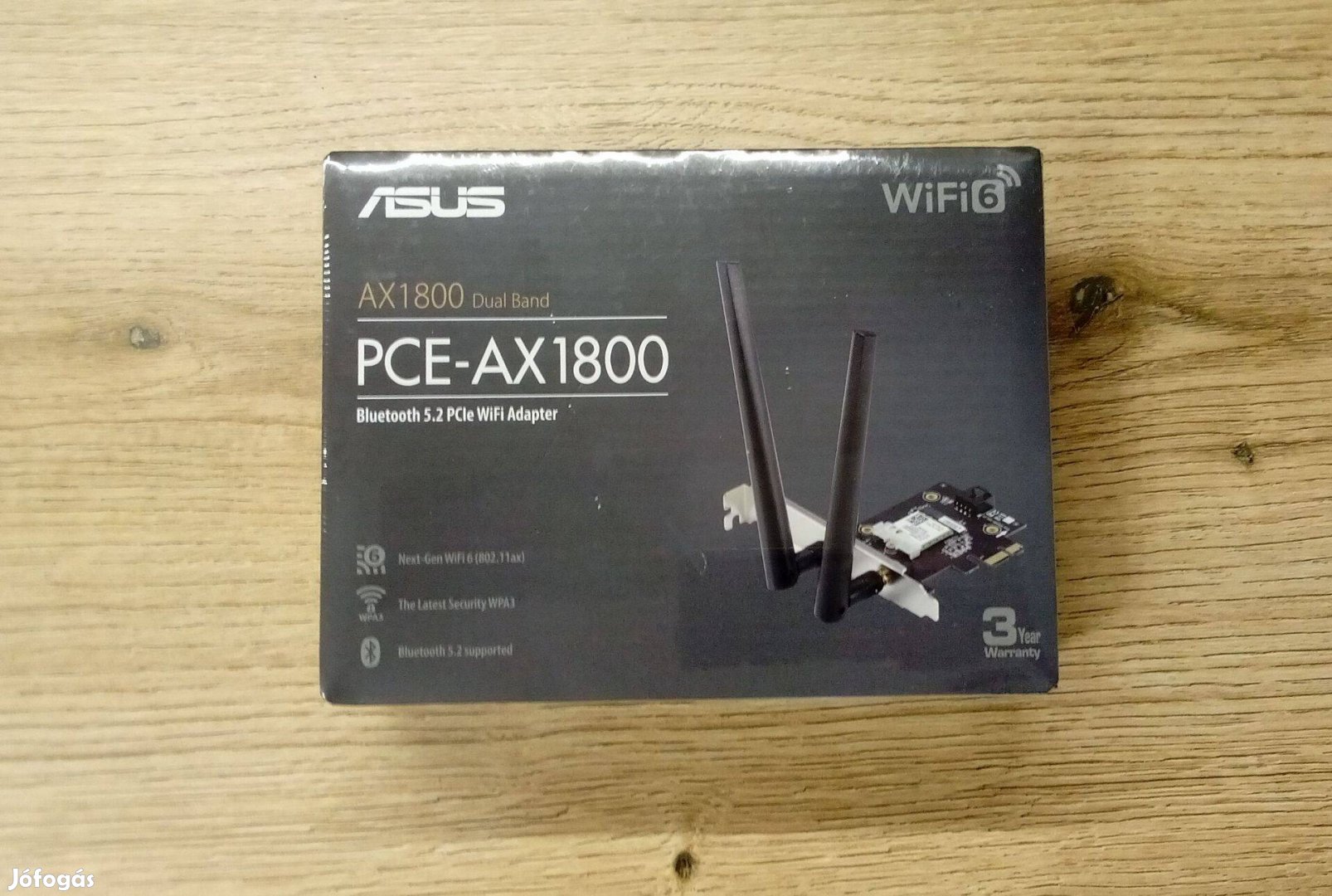 Asus PCE-AX1800 WiFi és Bluetooth hálózati kártya, PC bővítőkártya