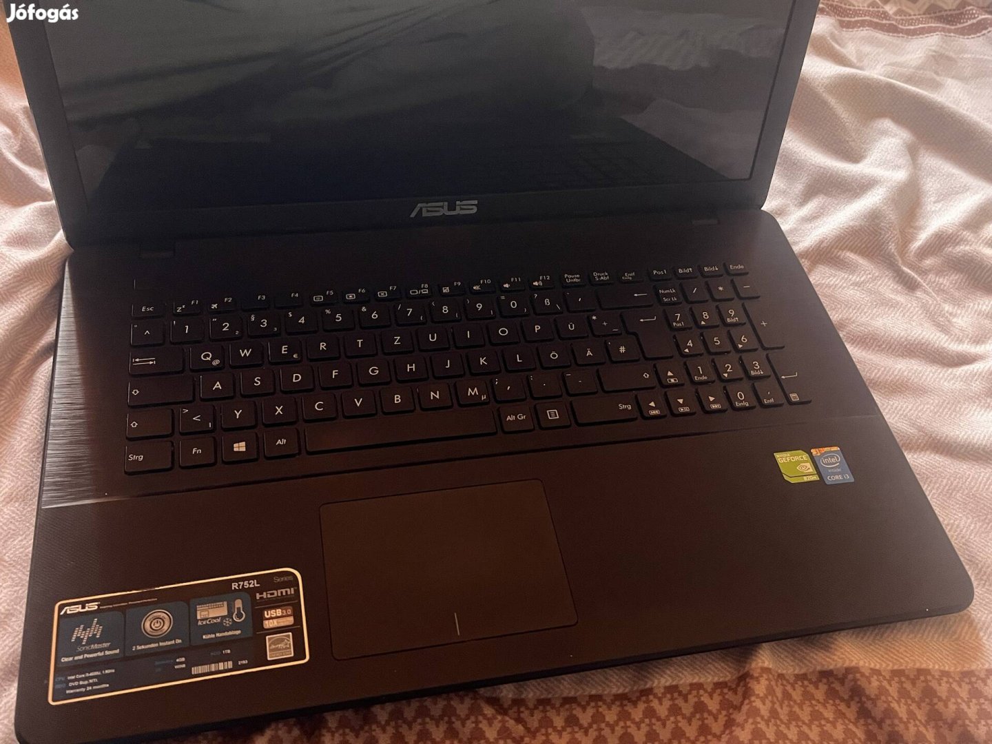 Asus R752l tipusu laptop eladó!