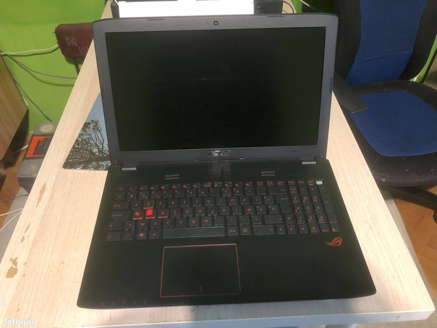 Asus ROG GL552VW notebook hibás állapotban