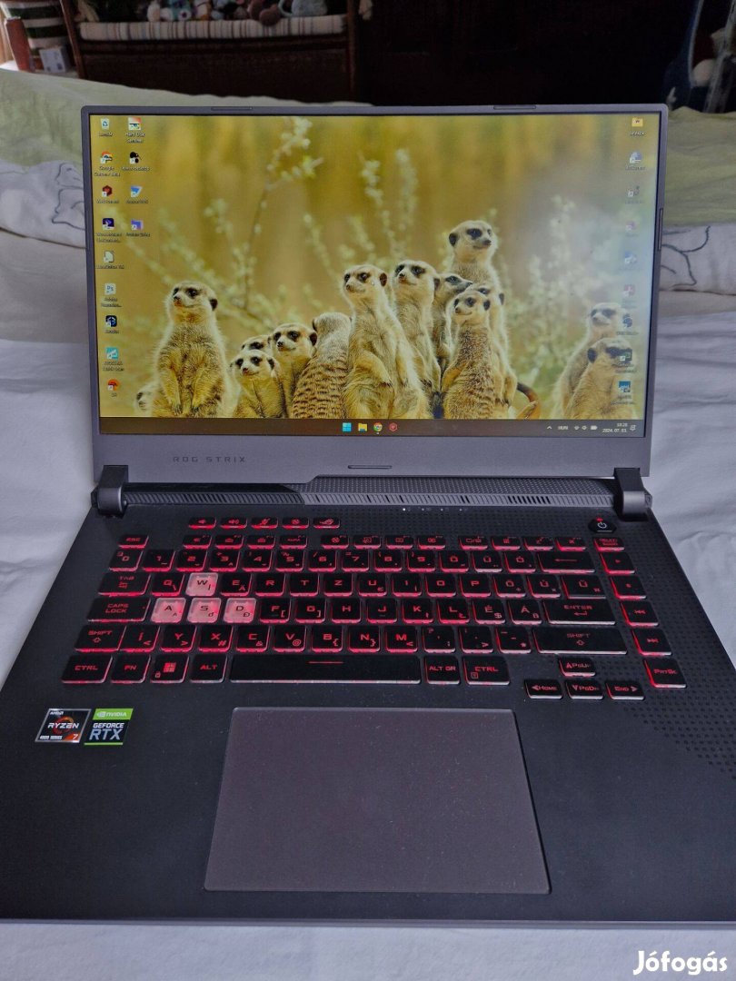 Asus ROG Strix G15 gamer laptop, 1,5 TB, Gefroce Rtx 3050
