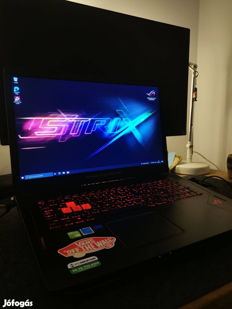 Asus ROG Strix GL702VM 17,3" - laptop hűtővel és egérrel Eladó