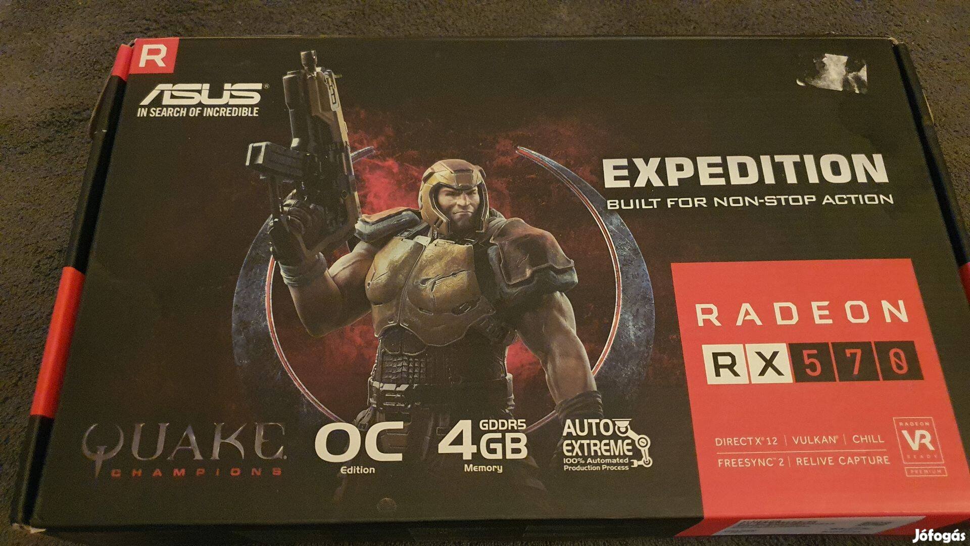 Asus ROG Strix RX 570 4GB Gddr5 256bit RX570 OC Videkártya