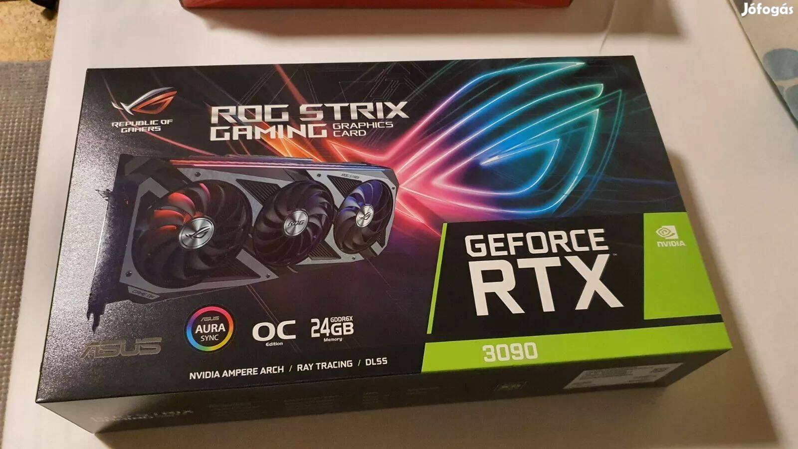 Asus ROG Strix Rtx 3090 24GB Dobozos 1-Év garanciával, számlával!