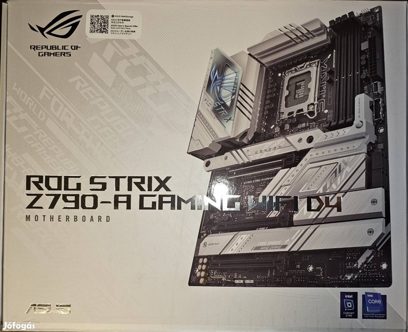 Asus ROG Strix Z790-A Gaming WIFI D4 alaplap, új, 3 év garancia