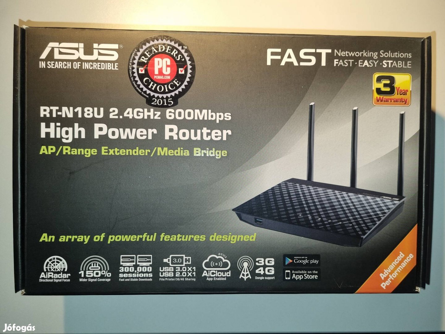 Asus RT-N18U wifi router eladó