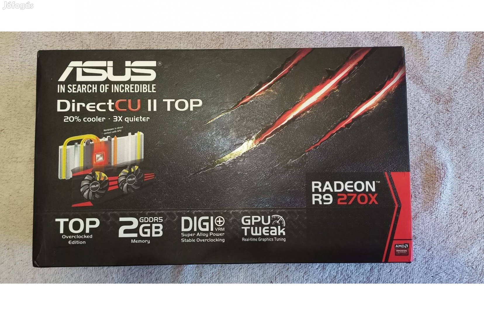 Asus Radeon R9 270X videokártya 2GB Gddr5