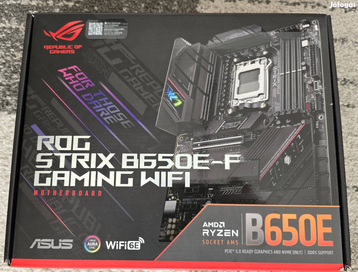 Asus Rog Strix B650e-f Gaming Wifi AM5 alaplap