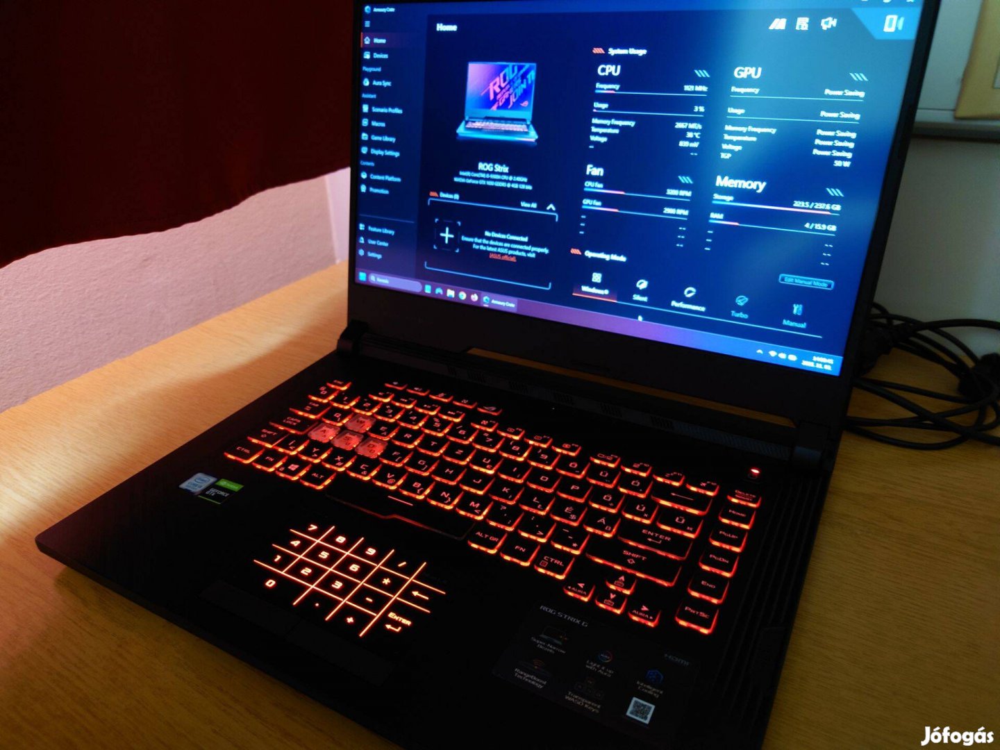 Asus Rog Strix G531GT - Rtx 1650 i5 - 9300H 16 GB ram