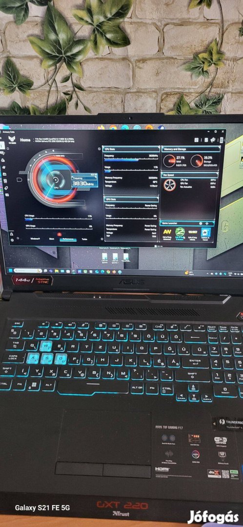 Asus Tuf Gaming F17 gamer laptop FX706H