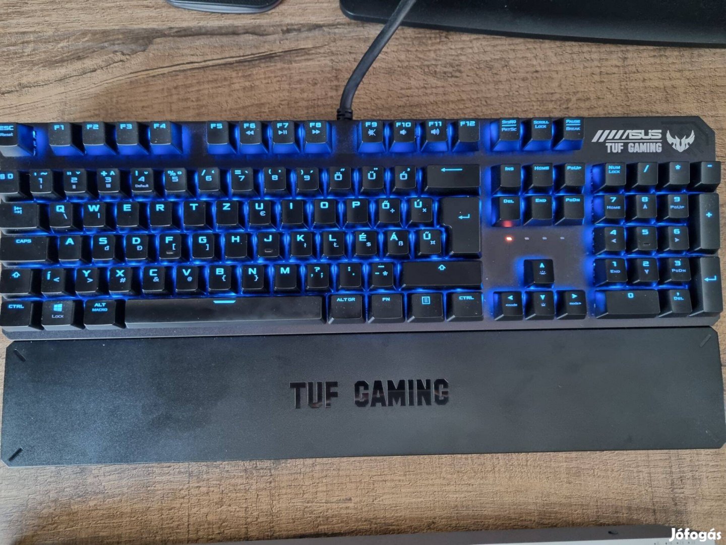 Asus Tuf Gaming K3 Red Switch, RGB, Mechanikus, HUN, garis!