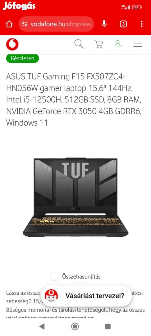 Asus Tuf gaming laptop