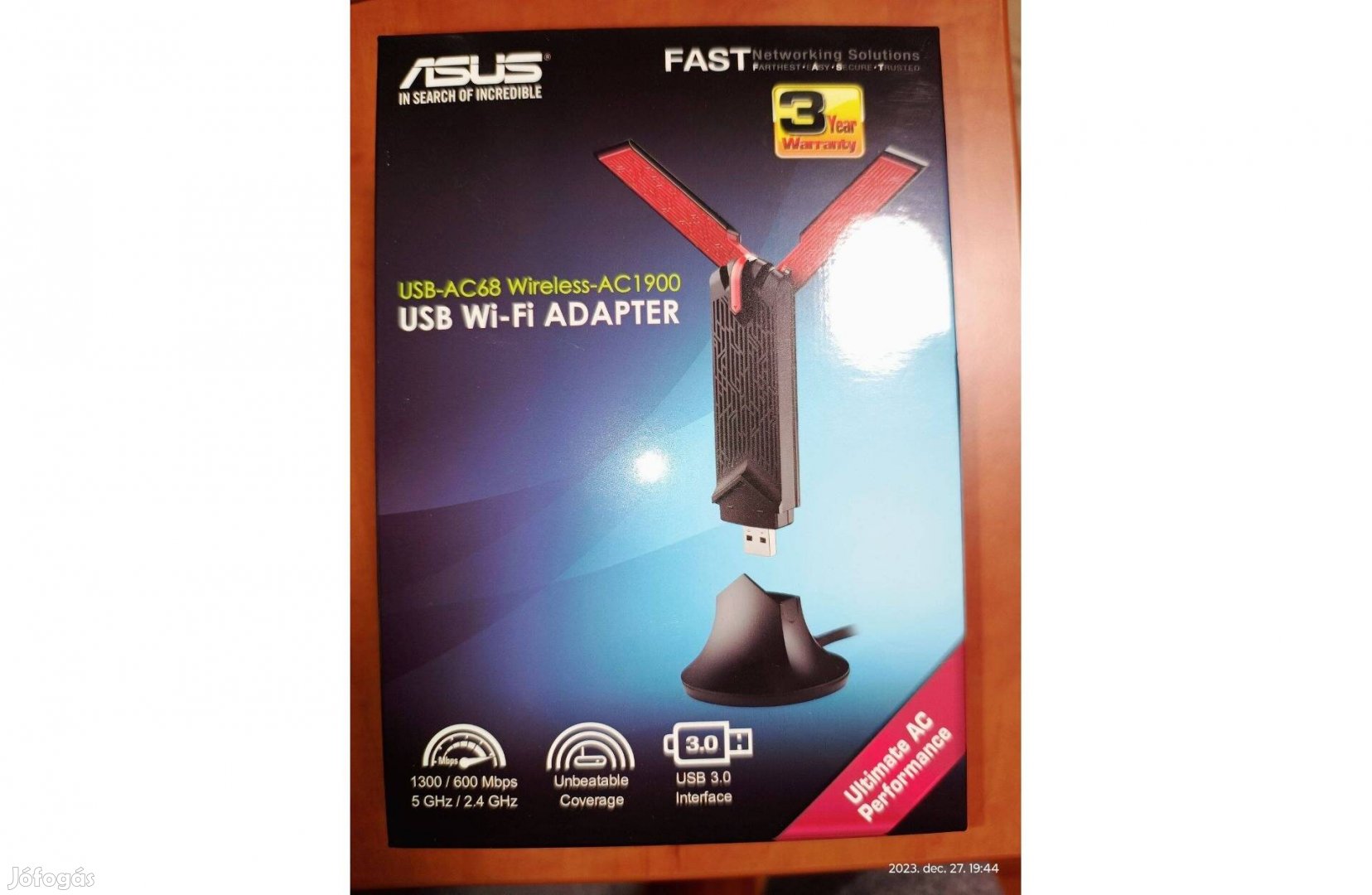 Asus USB-AC68 Wireless USB 3.0 WIFI adapter AC1900 5Ghz/2.4Ghz