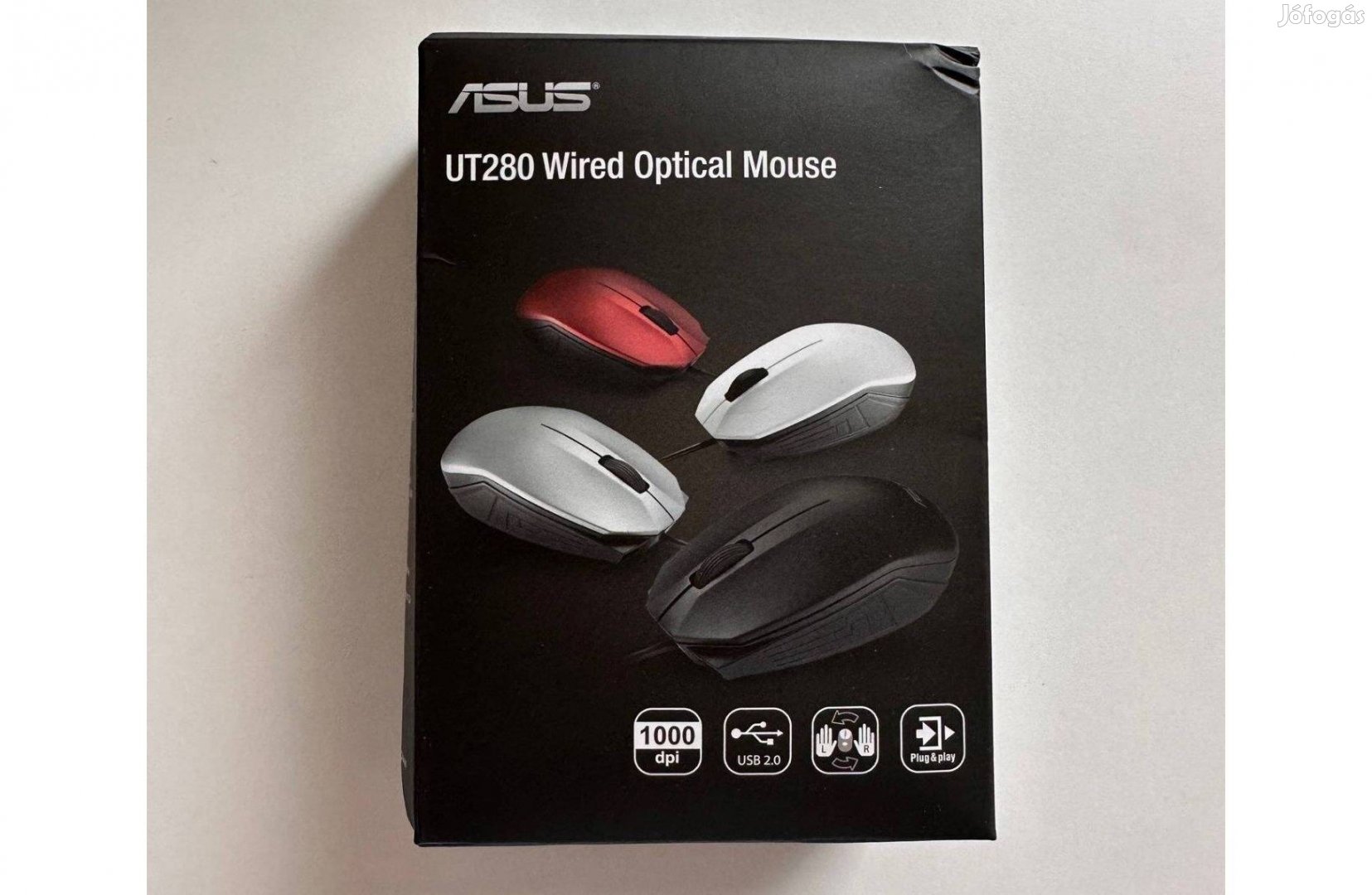 Asus UT280 Wired Optical Mouse White