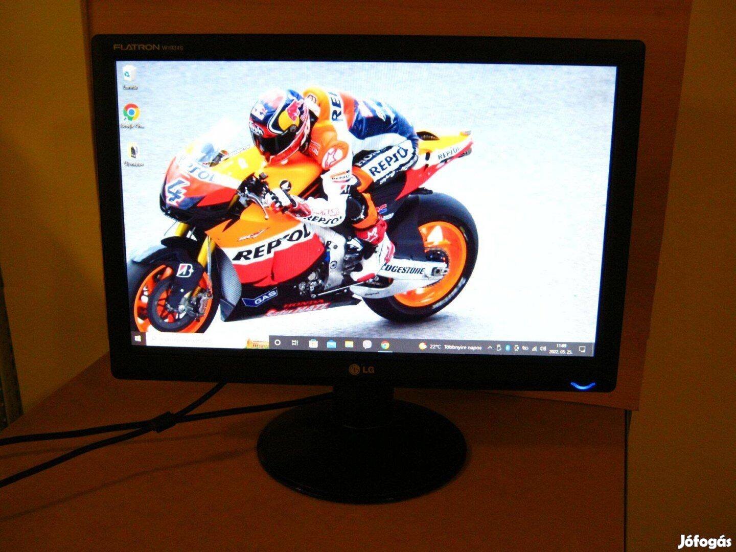 Asus VW-193DR LCD 19 Monitor, jótállással!