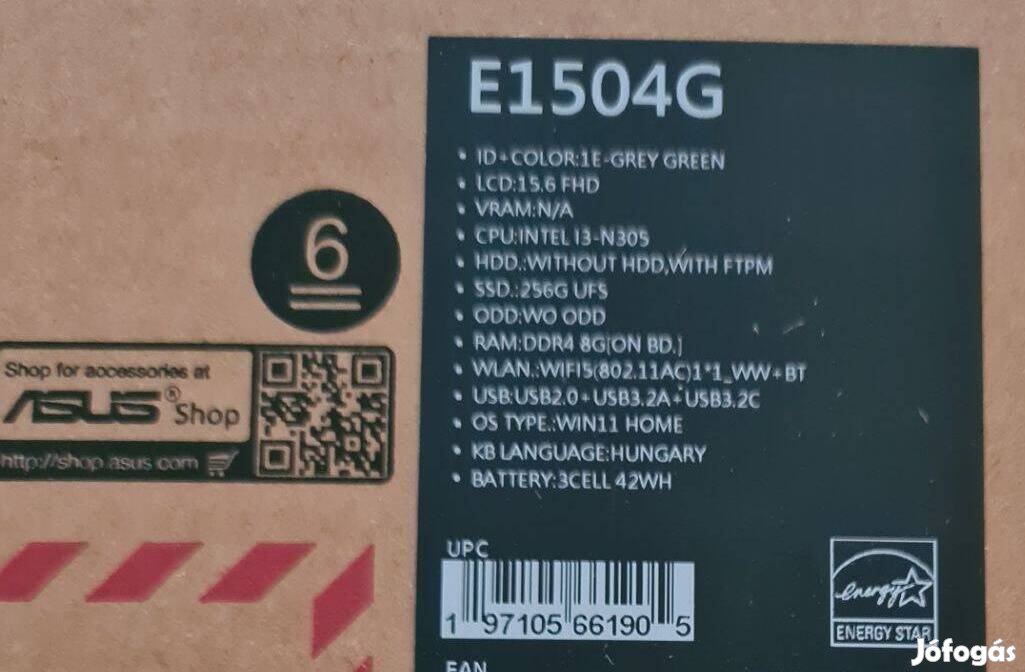 Asus Vivobook Go E1504GA-NJ076W green grey laptop