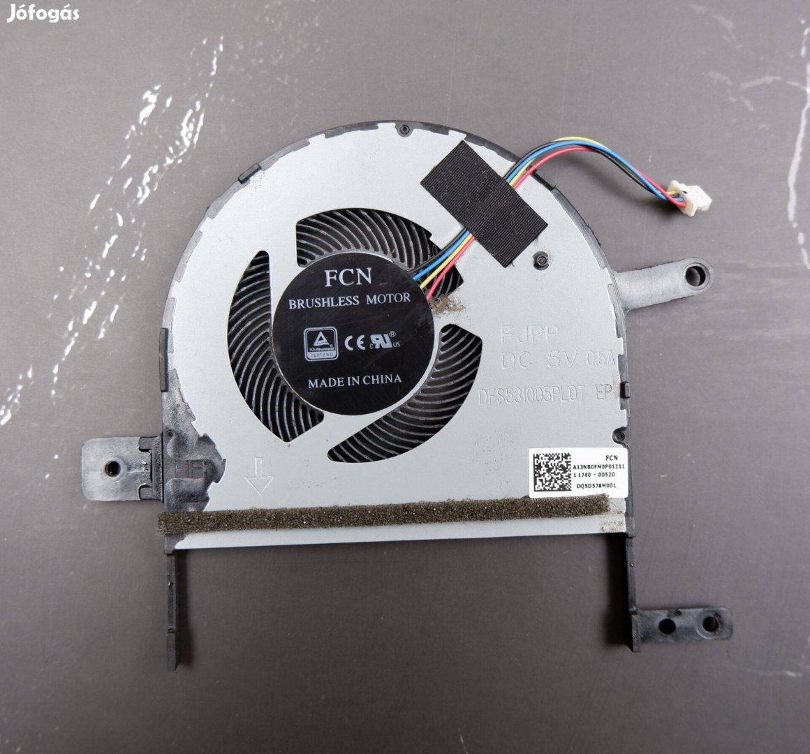 Asus Vivobook S510 X510 laptop hűtő ventilátor DFS531005PL0T
