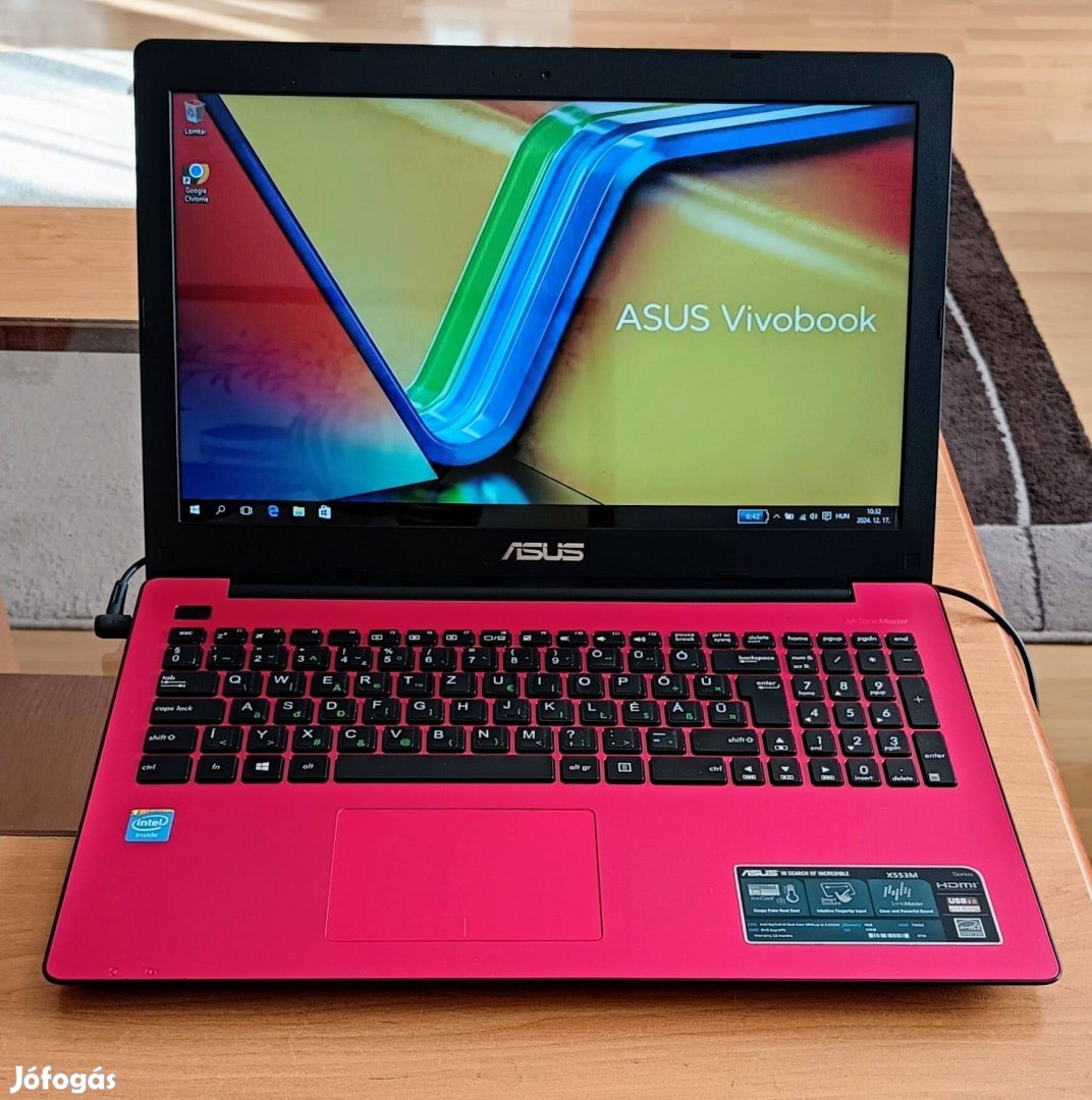 Asus Vivobook X553MA laptop,újszerű állapotban,jó aksival