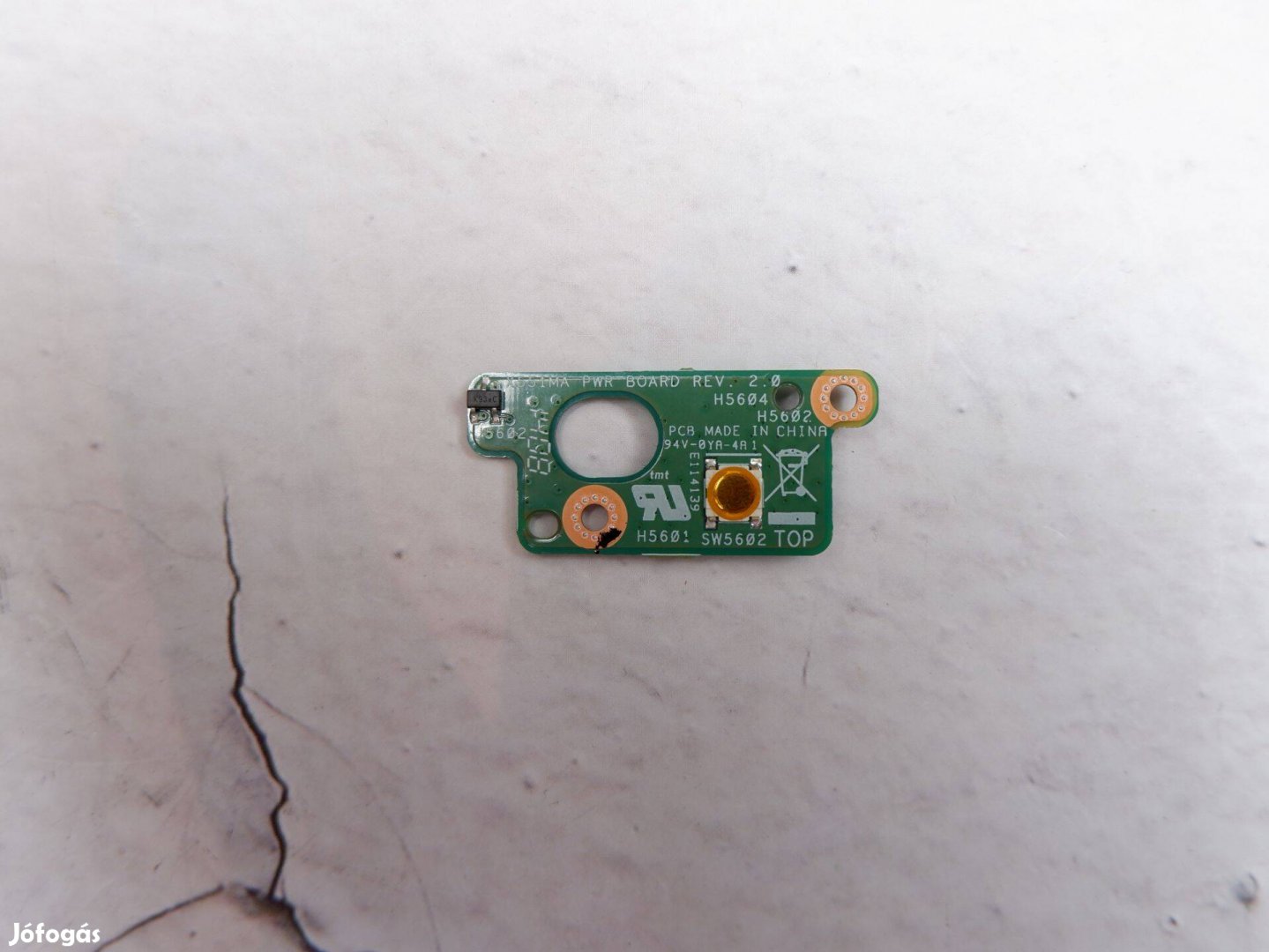 Asus X551 R512 laptop bekapcsoló panel 35Xjcpb0000 60NB0480