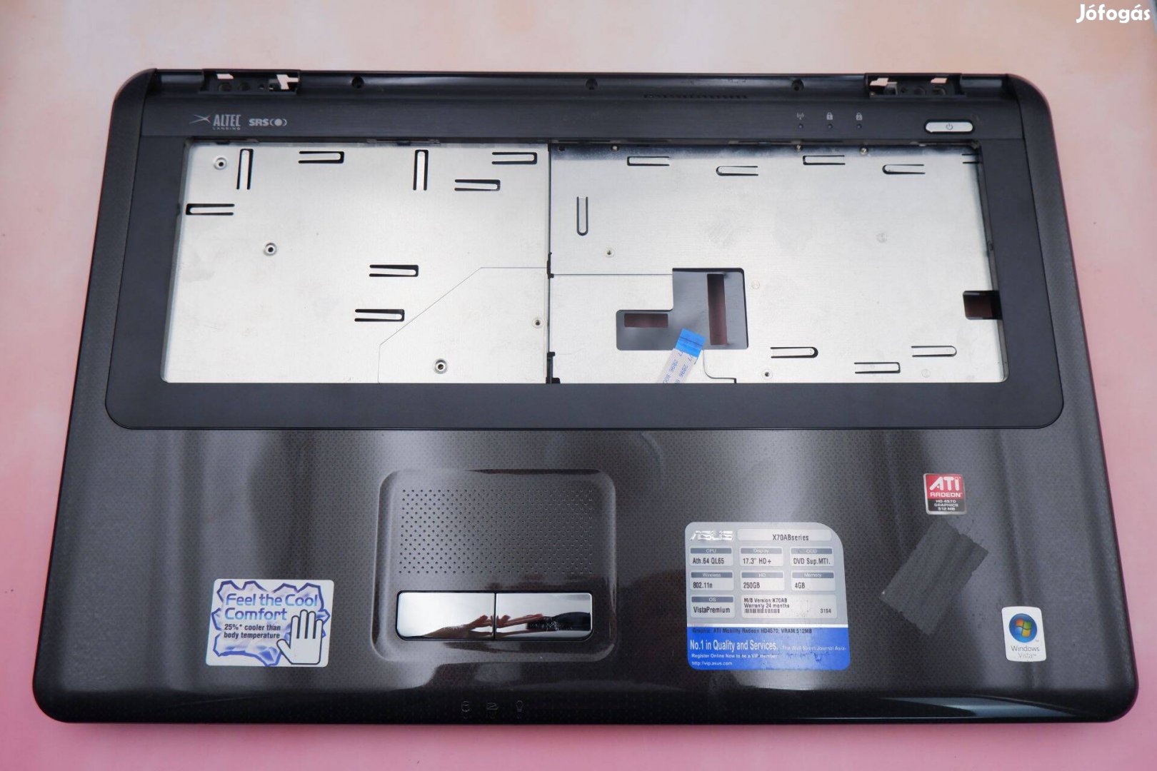 Asus X70AB laptop alsó felső ház egyben 13Gnvq1AP034-1