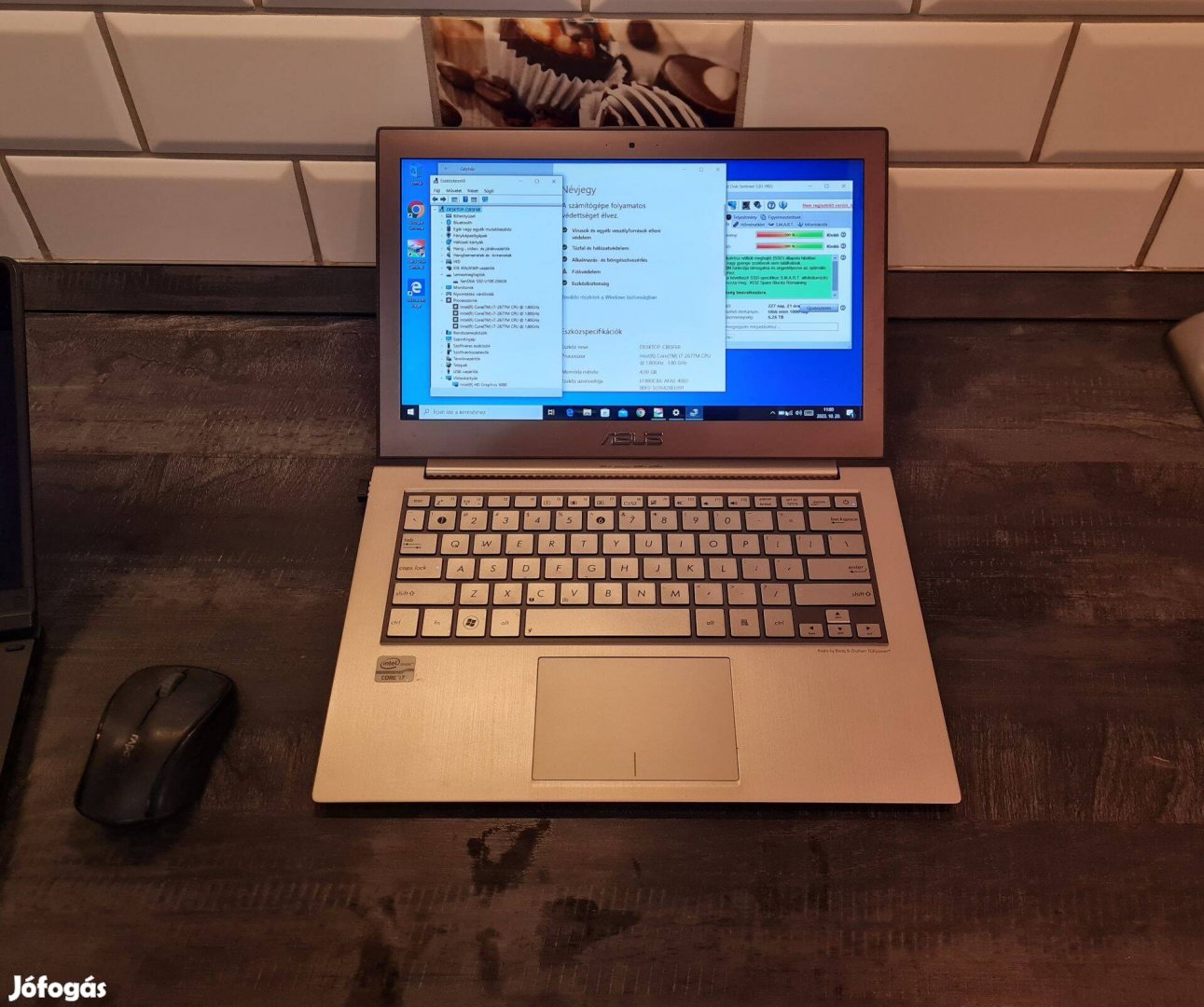 Asus fémházas extra vékony i7 -es laptop jó aksival eladó !