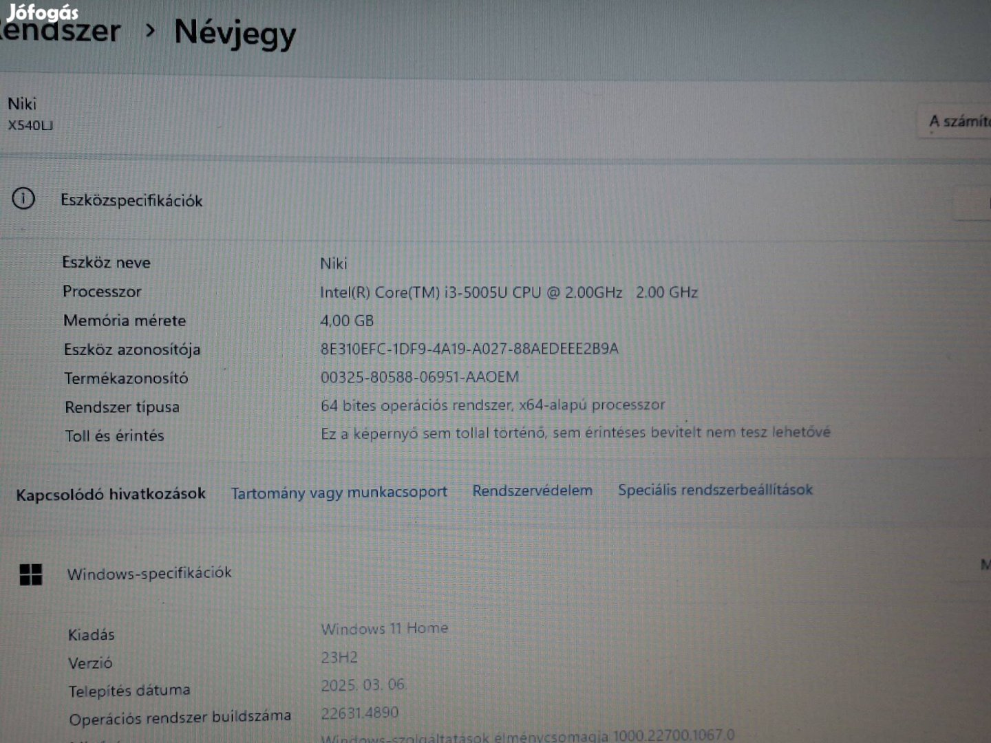 Asus laptop 
