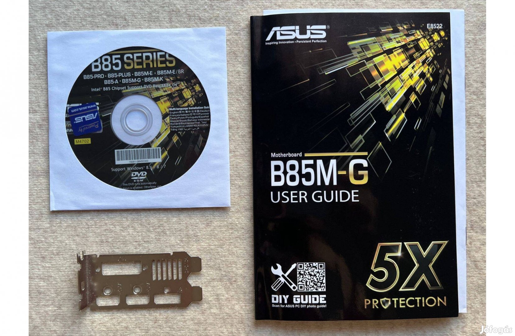 Asus motherboard B85M-G alaplaphoz kézikönyv + CD-ROM