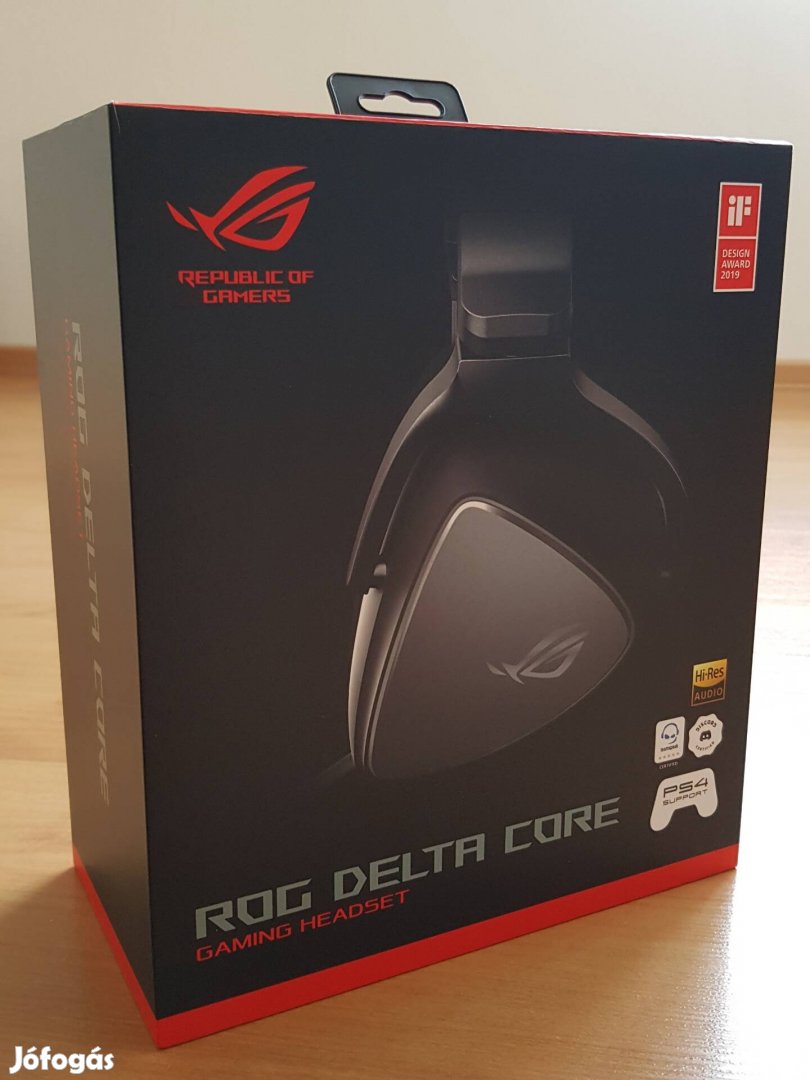 Asus rog delta gamer fejhallgató doboz