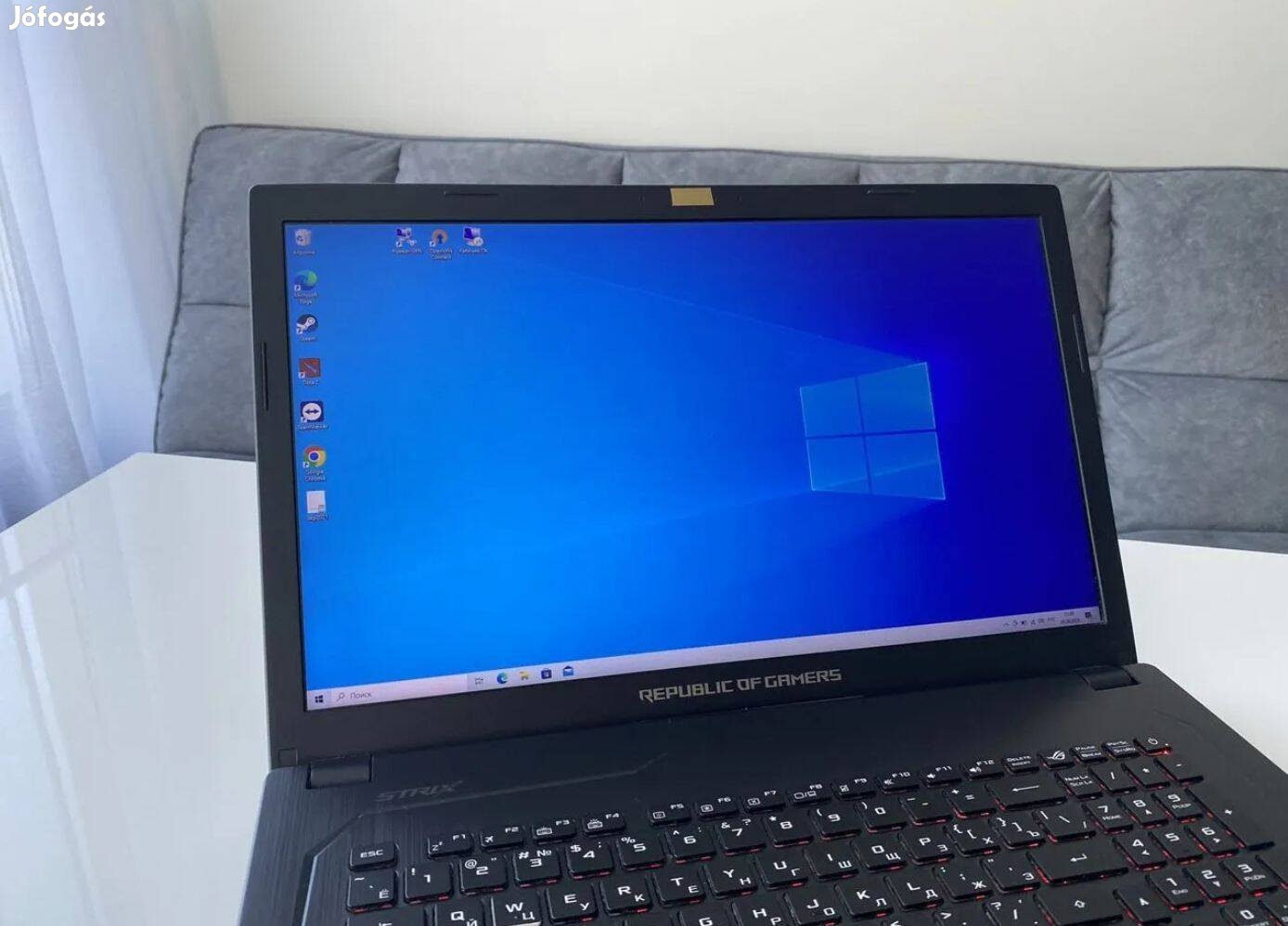 Asus rog gamer erőmű laptop eladó Core i7 7700Hq processzor (2,8 GHz -