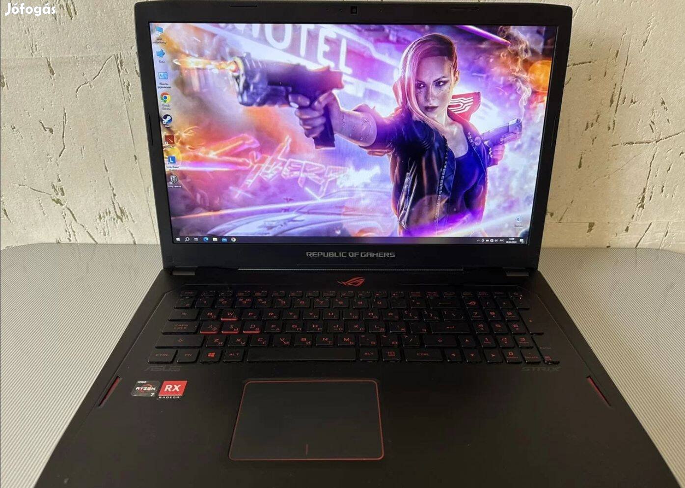 Asus rog notebook eladó Gamer erőmű Geforce Gtx 1080 8GB