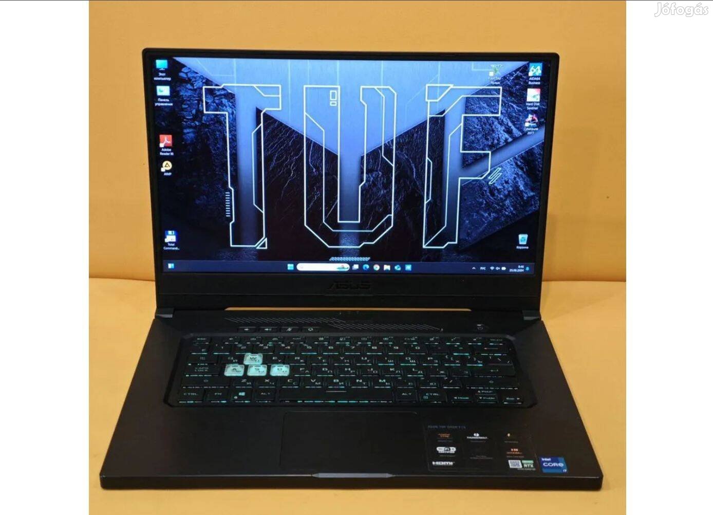 Asus tuf gamer laptop eladó Garanciás i5-11400H (6 mag, 12 szál)