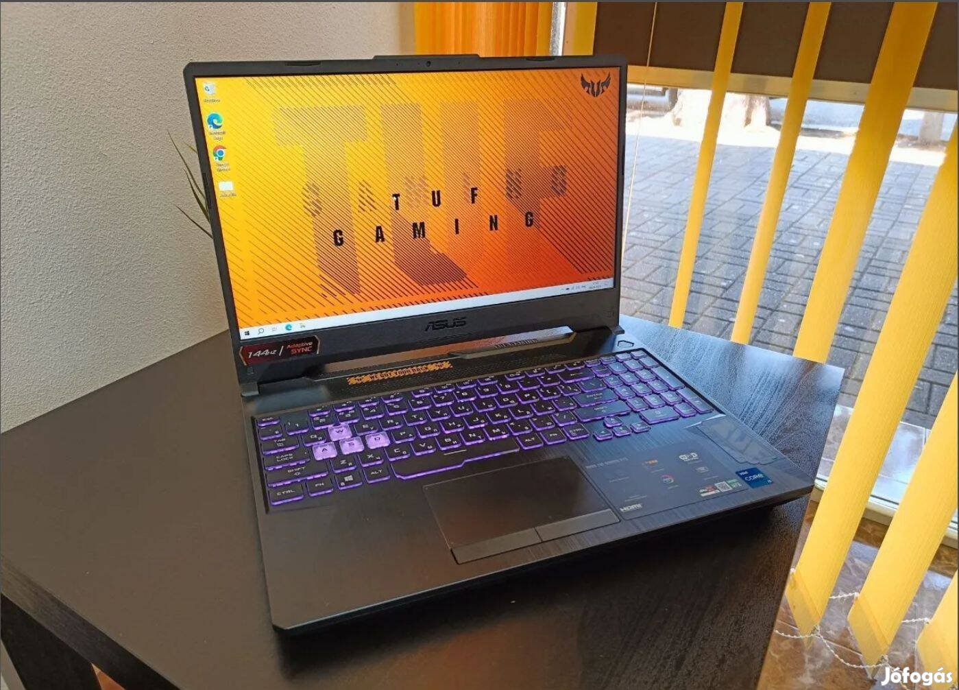 Asus tuf laptop eladó 17 col 144Hz kijelző 512GB SSD