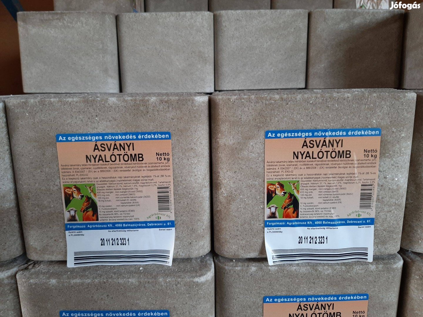 Ásványi nyalótömb nyalósó - 960 kg raklap kiszállítással