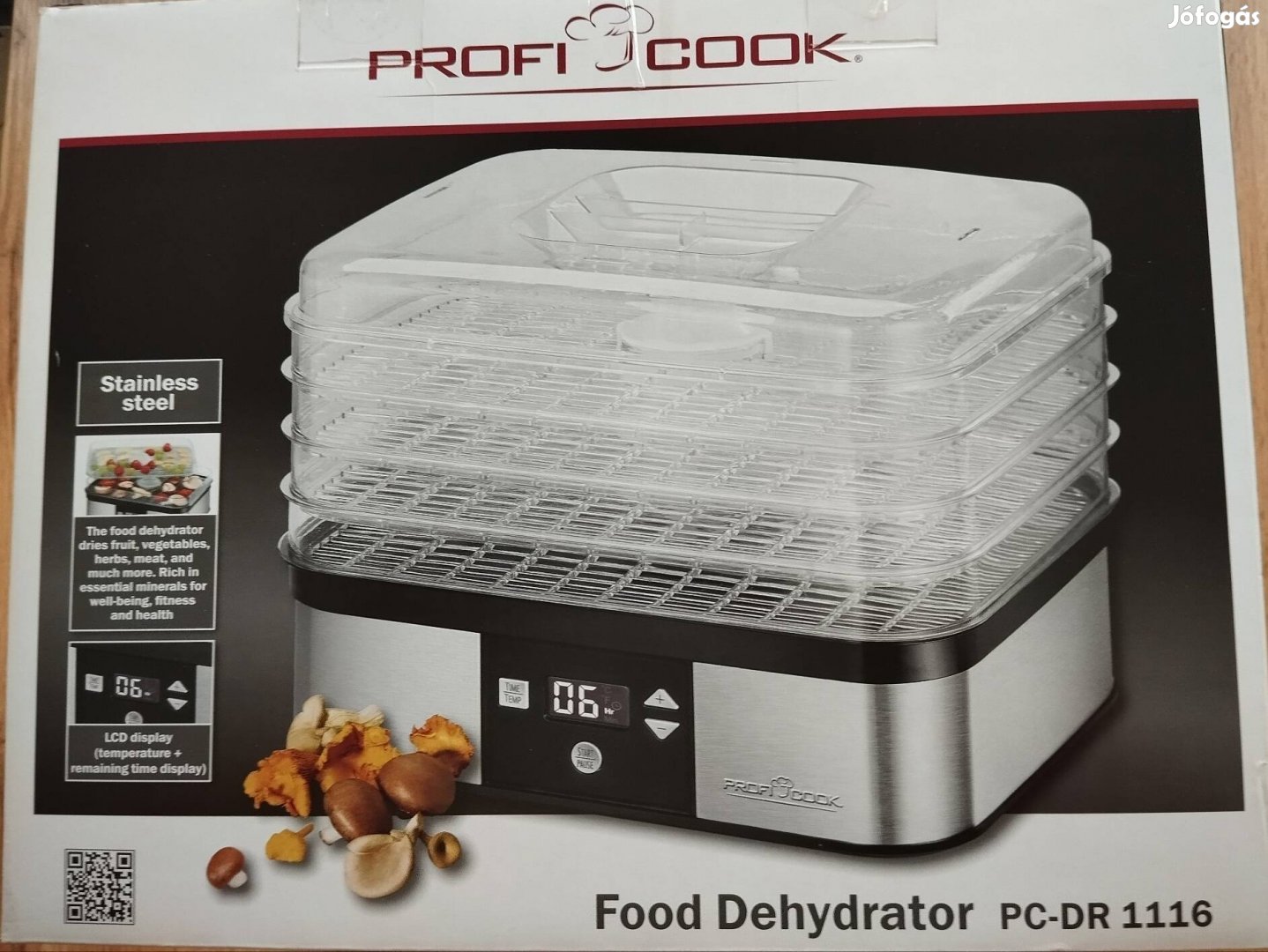 Aszalógép digitális kijelzővel